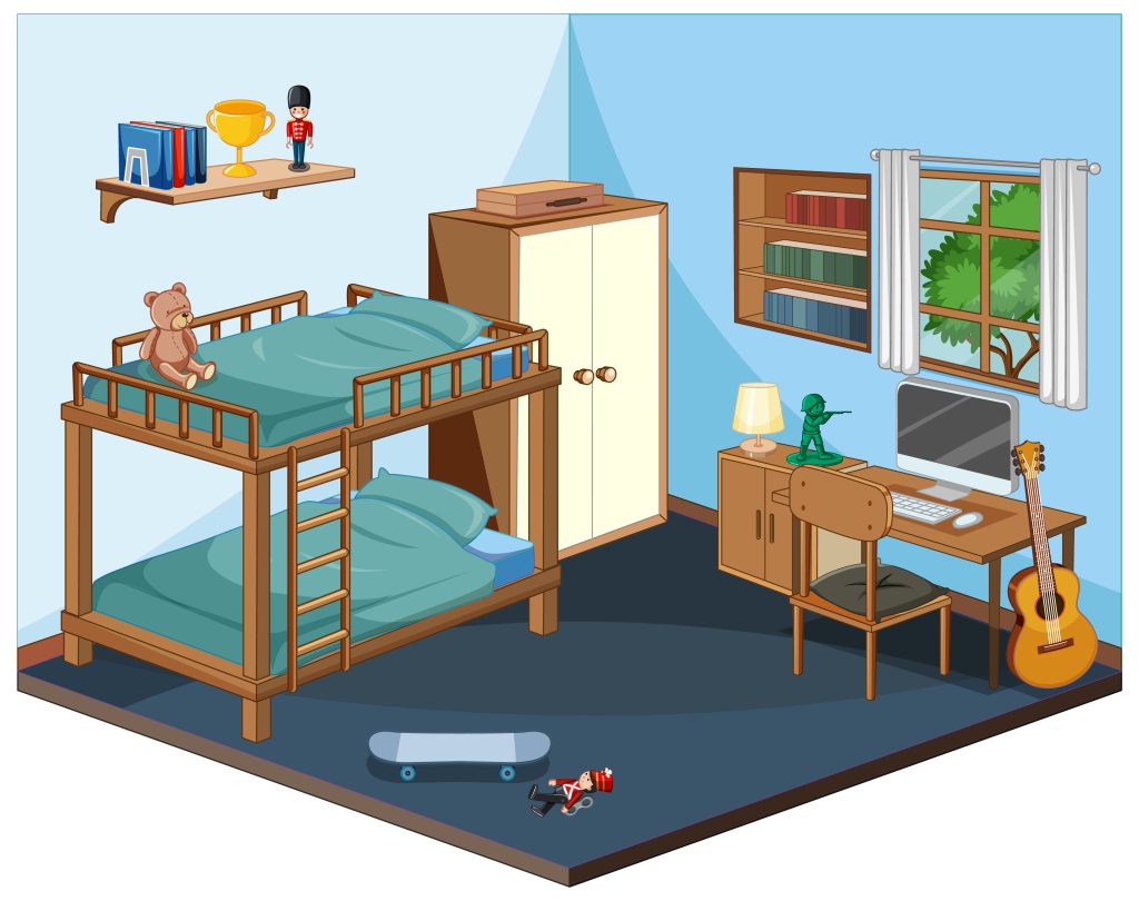 łóżko piętrowe dla dzieci drewniane