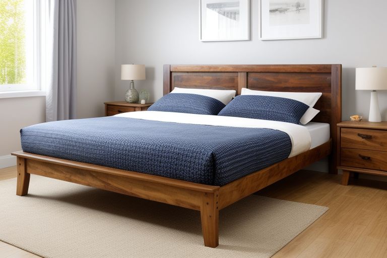 drewniane łóżka nadają szyku